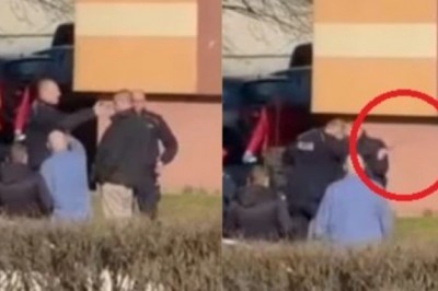 Najpierw gazem po oczach później 15 razy pałą po nogach. Nagranie policyjnej akcji w Świebodzinie