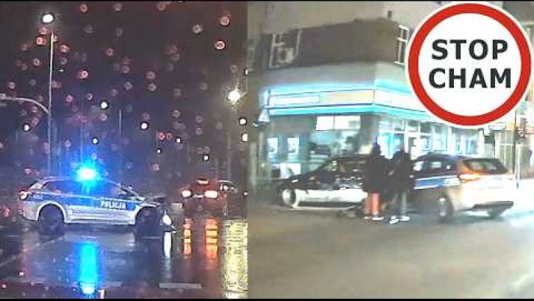 Tryb „nieśmiertelność” u policjantów? Wjechali na czerwonym i spowodowali kolizję
