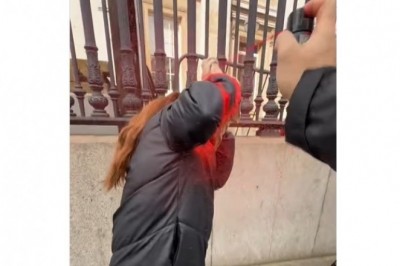 Przyłapał je na gorącym uczynku. Postanowił od razu wymierzyć karę