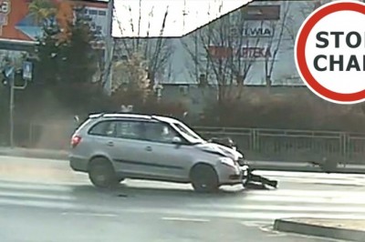 Nagranie z potrącenia 16-latka na pasach. 21-letni kierowca bez szans na wyhamowanie