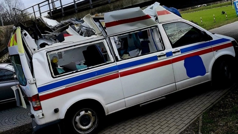 19-latkowi zapomniało się, że jedzie wyższym autem. Wiadukt nie wybaczył błędu