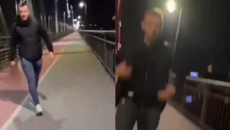 Podczas streamu chciał pomóc leżącemu na moście mężczyźnie. Ten wyskoczył do niego z łapami ale szybko pożałował