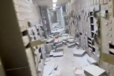 Tak wyglądał skarbiec banku we Włoszech po wizycie uzbrojonych napastników